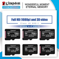 Kingston Micro SD Card 128GB 256GB Class10 Flash Memory Card 64GB 32GB 16G TF Card cartao de memoria microsd 512GB for phone