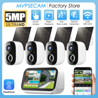 4.39 Inch Mini Baby Monitor Surveillance 4CH 5MP CCTV Touch LCD Screen NVR Home Security Wireless So
