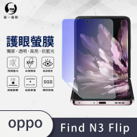 【o-one】OPPO Find N3 Flip 滿版抗藍光手機螢幕保護貼