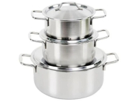 Rainy Bộ 3 Nồi Inox 1 Đáy RN06TTY