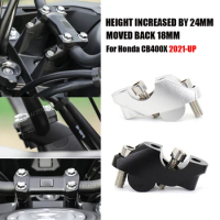 NEW 2021 2022 Motorcycle Accessories CNC Handlebar Bar Risers FOR HONDA CB400X CB 400 X CB 400X cb400x Clamp Back Move Mount