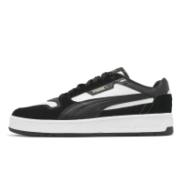 Puma 休閒鞋 Court Classic Street SD 男鞋 女鞋 黑 白 皮革 低筒 復古 情侶鞋 40021501