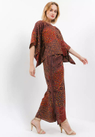 Batik Kedu Setelan Batik Wanita One Set Doby Motif Kotak Jalu Merah / Baju Kondangan / Pesta / Baju Kantor