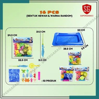 Mainan Pancing Anak mancing ikan fishing game 16pcs