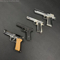 Metal 3.5" Desert Eagle.50 Eagle Magnum M92F Tiny M1911 ABC Plastic 17 Toy Pistol Gun Model Replica Gamer Gift Collection