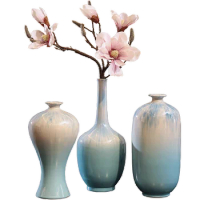 Chinese classical vase, handmade ceramic plum vase, Zen dried flower arrangement, tea table, study, tea room,