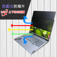 【Ezstick】Lenovo Ideapad slim 5 Pro 16ACH6 16吋 筆電用 防藍光 防眩光 360° 防窺片(上下左右防窺)