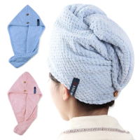 【The Rare】買一送一 yodoxiui 加厚吸水速乾帽 包頭巾 雙釦調節乾髮帽 洗頭毛巾