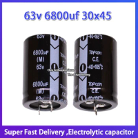 2pcs TOPCON aluminum electrolytic capacitor 63v 6800uf 30x45 TOPCON brand new 6800uf 63v