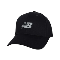 【NEW BALANCE】運動帽-純棉 防曬 棒球帽 遮陽帽 老帽 鴨舌帽 帽子 NB(LAH41013BK)