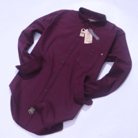 Brill Eighty Eight - Kemeja Polos Panjang Premium Burgundy 88 P4132