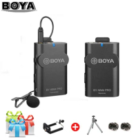 BOYA BY-WM4 BY-WM4 Pro Professional Wireless Condenser Microphone System Lavalier Video Mic for Canon Nikon Sony DSLR for iPhone