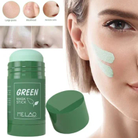 Green Tea Mask Stick for Face Blackhead Remover Deep Pore Cleansing Brightening Facial Purifying Clean Matcha Clay Mud Mask