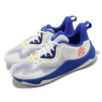 UNDER ARMOUR 籃球鞋 Curry HOVR Splash 3 AP 男鞋 白 藍 緩震 子系列 運動鞋 UA(3026275100)