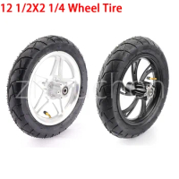 12 1/2X2 1/4 Wheel Tire &amp; Inner Tube &amp; Rim Set Fit for electric scooters E-bike folding bicycles Accessories