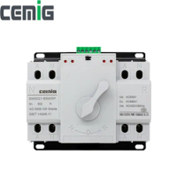 ATS 2P Dual Power Automatic Transfer Switch Cemig SMGQ1-63M Circuit Breaker MCB AC 230V
