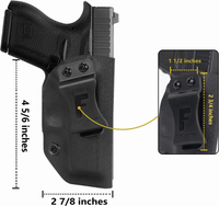 Anti-wear For Glock 42 Holster G42 Iwb Kydex Holster Adjustable Accessories polished Concealed Carry