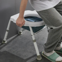 Stable Elderly Potty Chair-Non-slip Constant Temperature Adjustable Maternity Toilet Frame Comfortable Commode Chair
