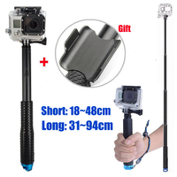 Selfie Sticks Self Handheld Extendable Pole Monopod Stick   Remote Case for Gopro HERO 9 8 10 Xiaomi yi 4k SJCAM Accessories