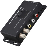 TM70 Adjustable UHF Mini Professional Home Converter AV To RF Audio Video TV Link Modulator Infrared Return Electronic Receiver