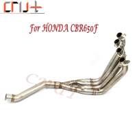For HONDA CBR650F CBR650R CBR650 CB650F 51mm Motorcycle Full Systems Exhaust Muffler Modified Front Pipe Muffler Link Stainless