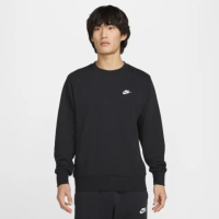 【NIKE 耐吉】AS M NK CLUB FT CREW 黑色 大學T 長袖 刺繡LOGO 穿搭 男款(FN3889-010 ∞)