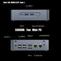 Mini PC AMD Ryzen 9 5900HX 7 5800U 5600U WIFI6 2*3200MHz DDR4 2*M.2 NVMe SSD 2.5G LAN Gaming Desktop Computer 3x4K HD Display