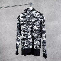 A Bathing Ape Jaket BAPE PALM TREE CAMO GREY SHARK FULL ZIP HOODIE 100% ORIGINAL