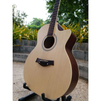 Gitar Akustik Taylor Body Jumbo Natural Doff Bonus Tas & Pick Alice