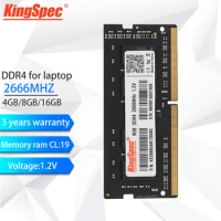 KingSpec Memoria Ram DDR4 4GB 8GB 16GB 32GB Laptop Ram 2666mhz 1.2V 3200Mhz 204pin Fully Compatible For Laptop AMD Intel