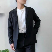 พร้อมส่ง เบลเซอร์ผู้ชาย Blazer เสื้อคลุม (สีดำ)