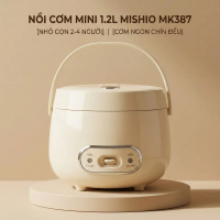 Nồi Cơm Điện Dành Cho 3-4 Người Ăn Mishio MK387 Công Suất 500W, Dung Tích 1.2 Lít