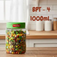 Toples Gulali Jar 750ml - 1000ml - Calista Premium Sealware BPA FREE Jar 1000ml - Hijau
