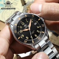 Addies Dive NH35 Automatic Watch One-way Rotating Ceramic Ring 316L Stainless Steel Watch Sapphire Crystal 200m Waterproof Watch