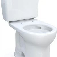 Drake Two-Piece Round 1.28 GPF Universal Height TORNADO FLUSH Toilet with Modern design powerful impulse toilet