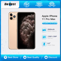 Apple iPhone 11 Pro Max 64GB 256GB ROM Unlocked Smartphone A13 Bionic Chip 6.5" 12MP Face ID 11 promax Cell Phone Mobile phone