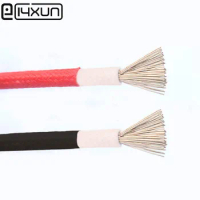 10m braided Gauge Silicone Wire Flexible Stranded Copper Cables for RC Wiring 20AWG 18AWG High Temperature Fire Resistant Wire