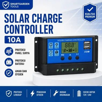 SCC Controller Baterai Charger Panel Surya 12V/24V 10A 20A 30A 40A 50A 60A Solar Cell Pwm 30A