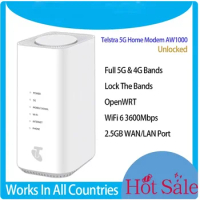 New 5G Home Modem QWRT AW1000 X55 WiFi 6 AX3600 Lock Band 5G 4G LTE CPE Wireless WiFi OpenWrt Router With Sim Card