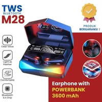 PROMO - M28 TWS Headset Earphone Wireless Bluetooth 5.1 Gaming Mode Low Delay TWS M28