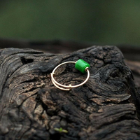 純 天然玉石青玉石鍍S925銀戒指指環可開口冰種故宮上新女士飾品