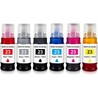 Compatible GI23 Ink Bottle Replacement for Canon GI-23 Ink Refill for Canon Pixma G620 Printer (6-Pack)