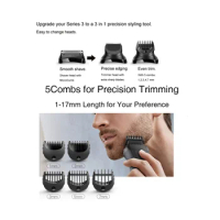 Replacement Trimmer Attachment for Braun Series 3 Electric Shavers Comb BT32 300S 301S 310S 320S 330S 340S 360S 380S -B