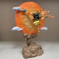 Naruto Figure Anime Uzumaki Naruto Figure Running Moon Naruto Night Light With Voice Control Pvc Statue Model Collection Toy