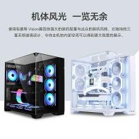機殼 聯力包豪斯O11 VISION機殼臺式機電腦全視版三面玻璃海景房主機殼