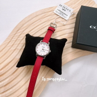 美國代購 台灣現貨 Coach 女款 小錶徑皮錶帶 腕錶 14502905