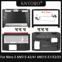For acer nitro 5 an515 52 cover AN515-42 41 AN515-51 AN515-53 N17C1 LCD Back Cover/Front Bezel/Hinges Palmrest Bottom Case