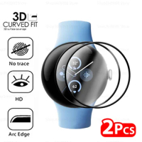 2Pcs Protector Case for Google Pixel Watch 2 Smart Watch Screen Protector Protective Glass for Google Watch2 Pixel 2 Soft Flims