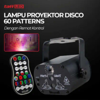 TaffLED Lampu Proyektor Disco USB 60 Patterns 240V with Remote Control - M-RGB-61 - Black