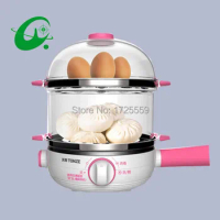 Multi-function Stainless Steel Electric Egg Cooker Boiler Steamer,14 eggs Egg Cooker Steamer, Shipping Faster
